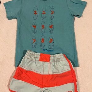 Patagonia Kids' Teal and Orange Outfit